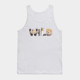 Where the wild things are typography Tank Top